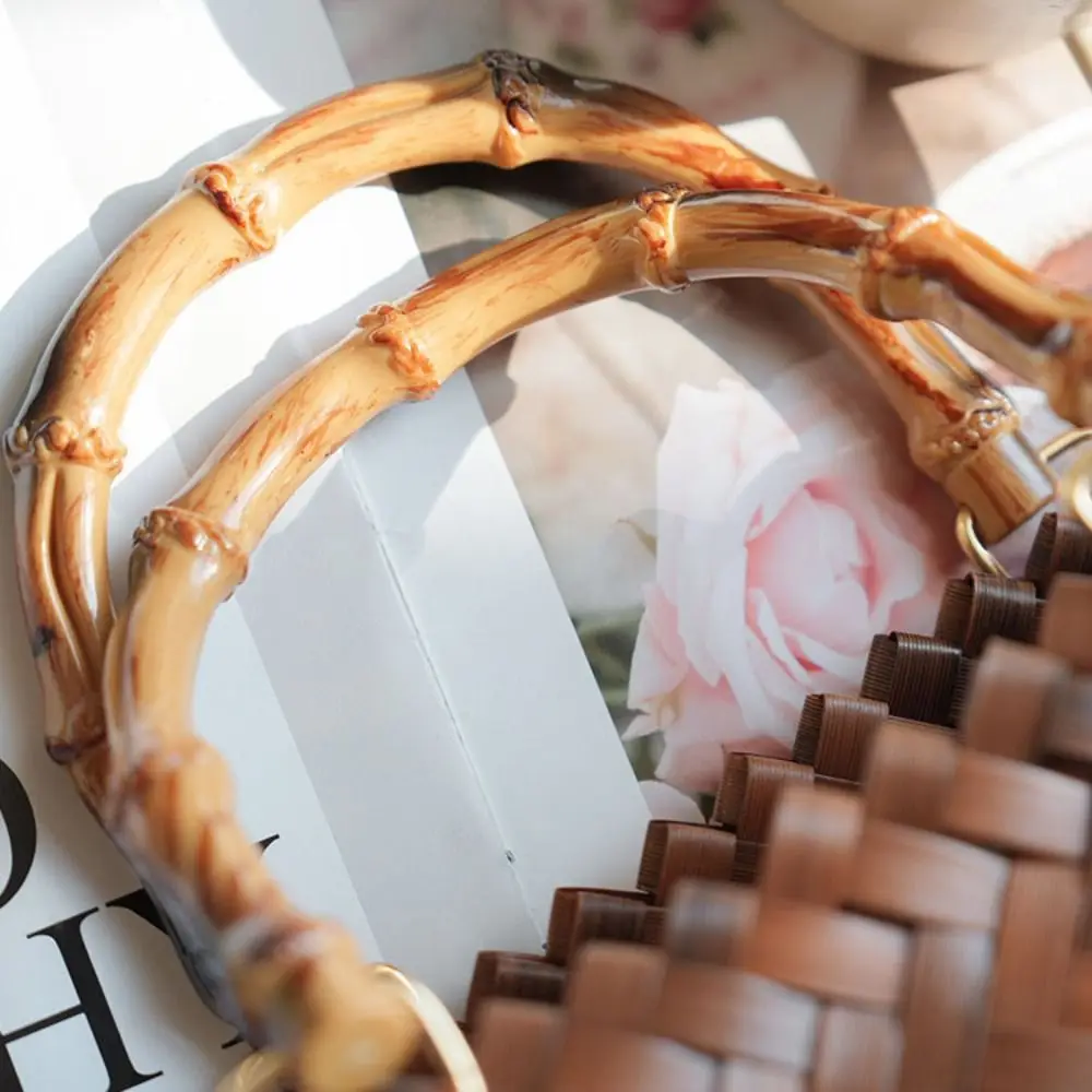 Women Woven Large Capacity Shoulder Bags Crochet Bag Knitting Handbags Female Shopping Tote Bags
