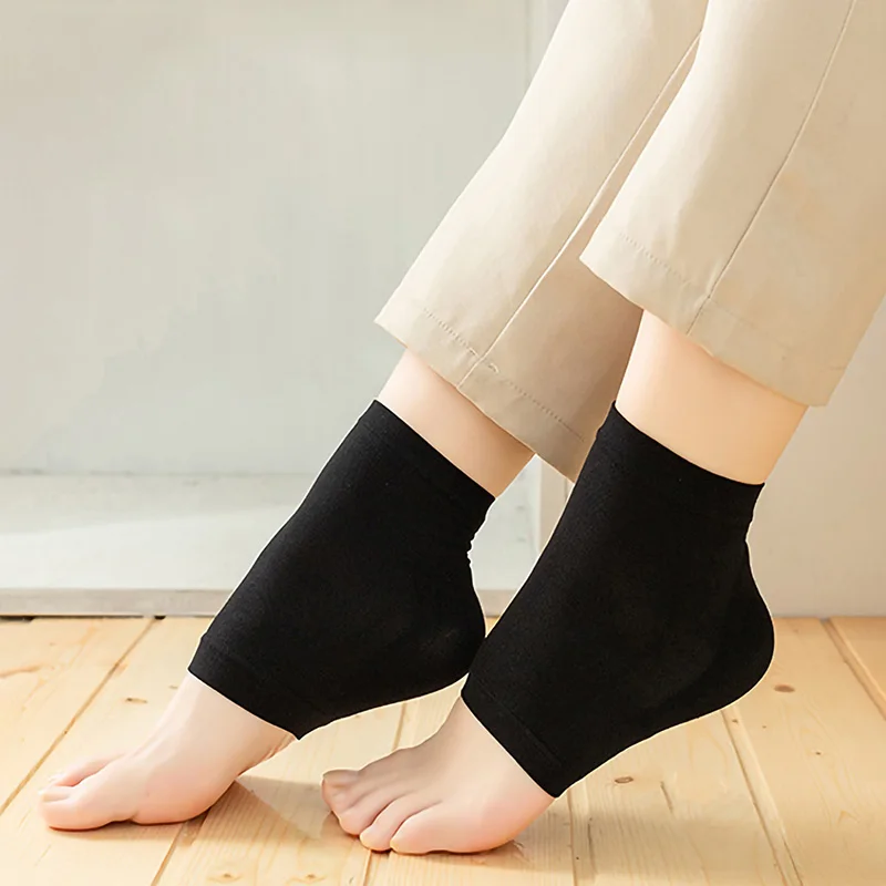 3 Pairs Silicone Gel Moisturizing Socks For Women Men Dry Cracked Heel Treatment, Heels Soften Repair Care Exfoliating