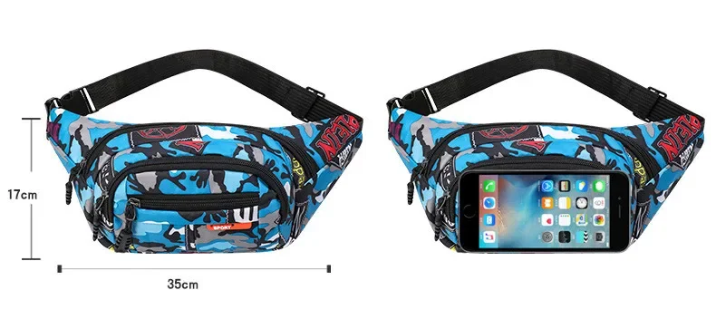 Outdoor Travel Sports Waist Pack Women Shoulder Belt Waist Bag Men Crossbody Pouch Portable Phone Messenger Chest Bag Coin Purse
