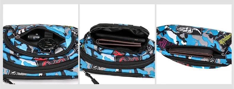 Outdoor Travel Sports Waist Pack Women Shoulder Belt Waist Bag Men Crossbody Pouch Portable Phone Messenger Chest Bag Coin Purse
