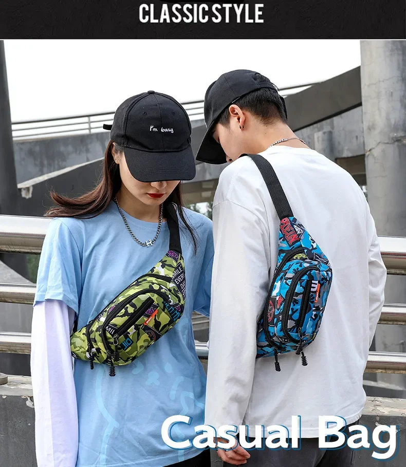 Outdoor Travel Sports Waist Pack Women Shoulder Belt Waist Bag Men Crossbody Pouch Portable Phone Messenger Chest Bag Coin Purse
