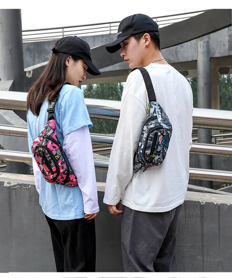 Outdoor Travel Sports Waist Pack Women Shoulder Belt Waist Bag Men Crossbody Pouch Portable Phone Messenger Chest Bag Coin Purse