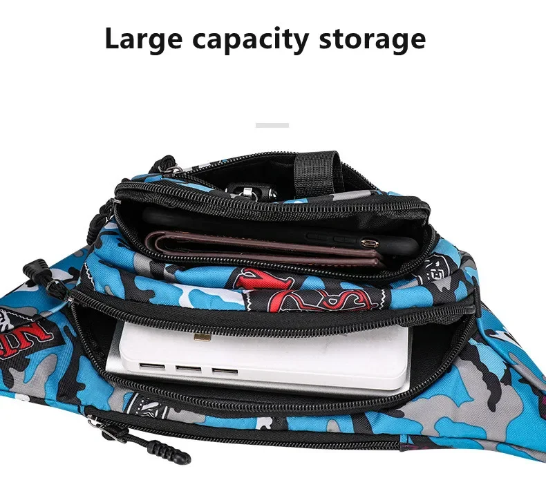 Outdoor Travel Sports Waist Pack Women Shoulder Belt Waist Bag Men Crossbody Pouch Portable Phone Messenger Chest Bag Coin Purse