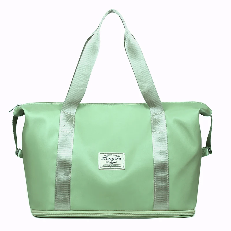 Extendable Women's Large Capacity Storage Luggage Handbag Leisure Travel Duffle Bag Waterproof Nylon Sports and Fitness Handbag