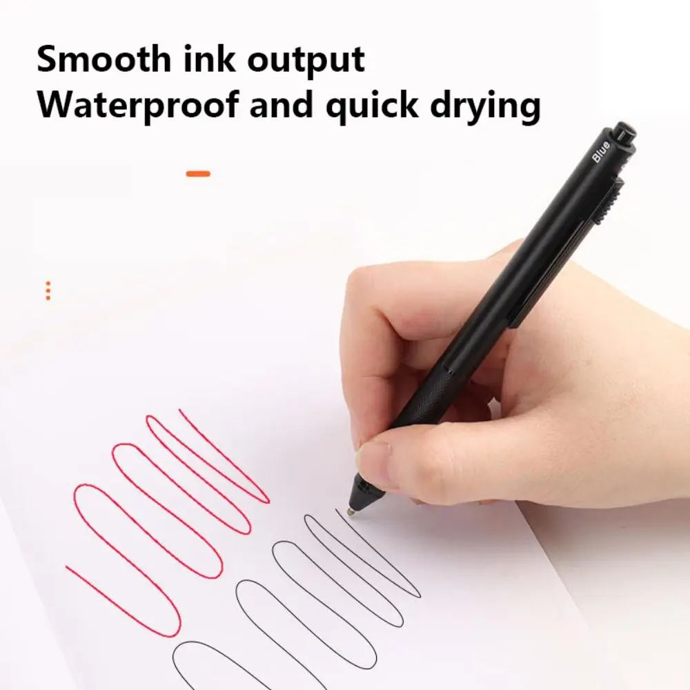 4 in 1 Multi-Function Metal Gravity Sensing Pen Students 3Colors Ballpoint Pen Mechanical Pencil Set Press Gel Pen Signature Pen