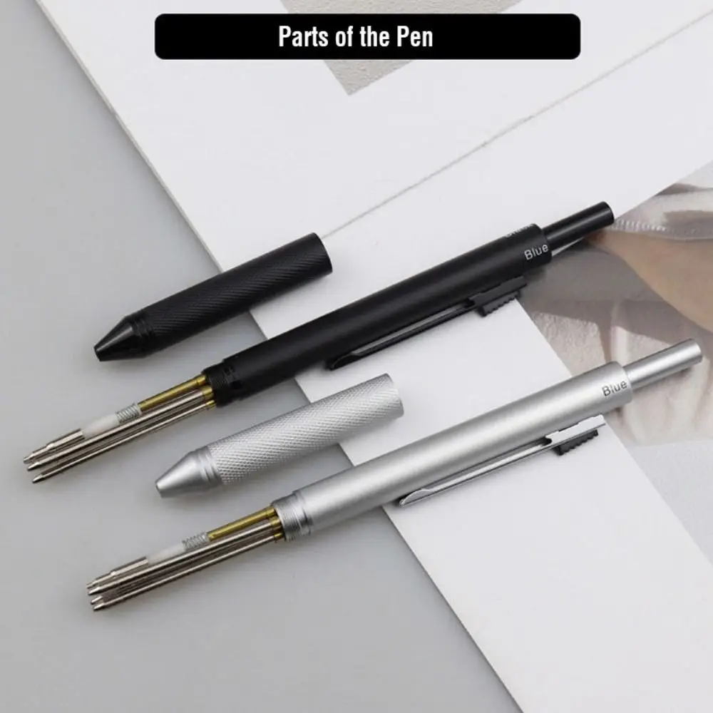 4 in 1 Multi-Function Metal Gravity Sensing Pen Students 3Colors Ballpoint Pen Mechanical Pencil Set Press Gel Pen Signature Pen
