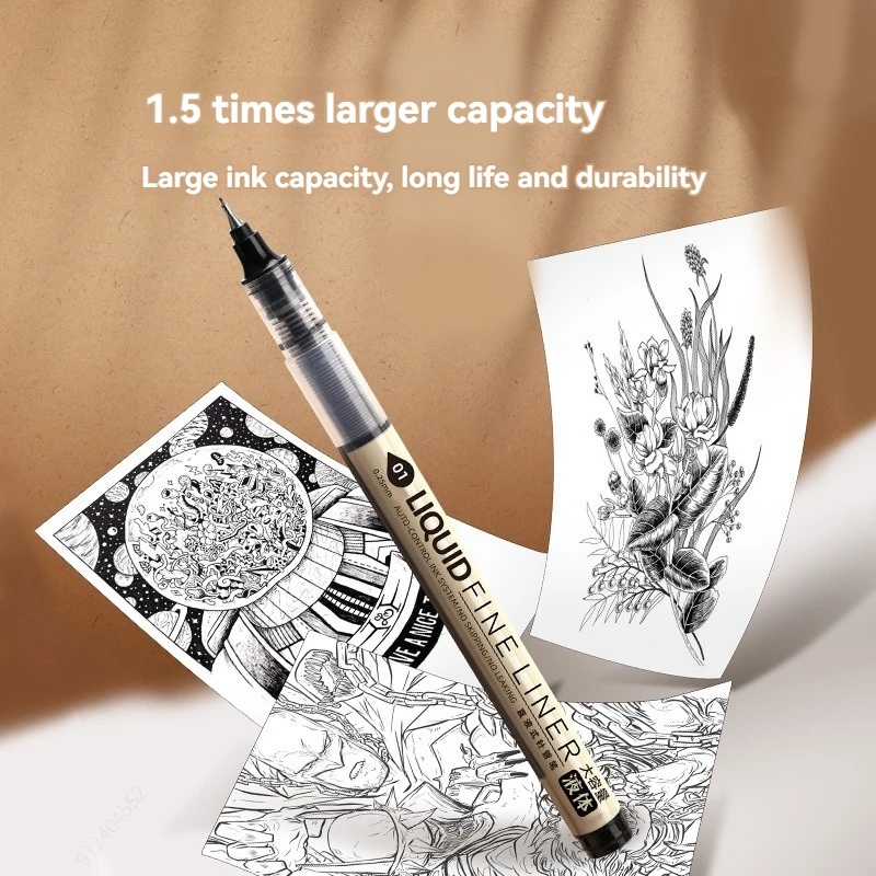Capacity Quick Dry Waterproof Art Markers Fineliner Brushs Pen Sketch Drawing comics Pigment Line Pens Hand Lettering Supplies