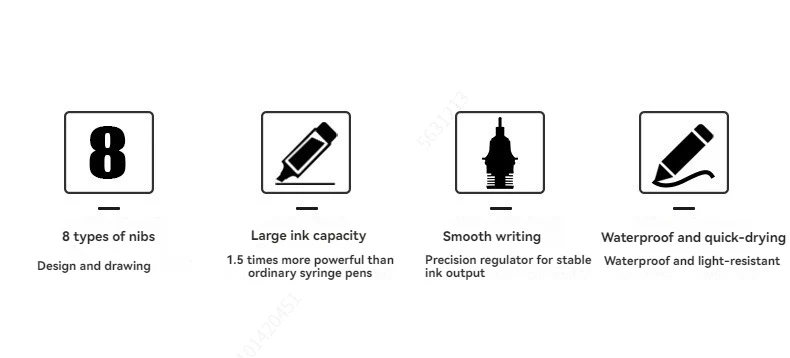 Capacity Quick Dry Waterproof Art Markers Fineliner Brushs Pen Sketch Drawing comics Pigment Line Pens Hand Lettering Supplies