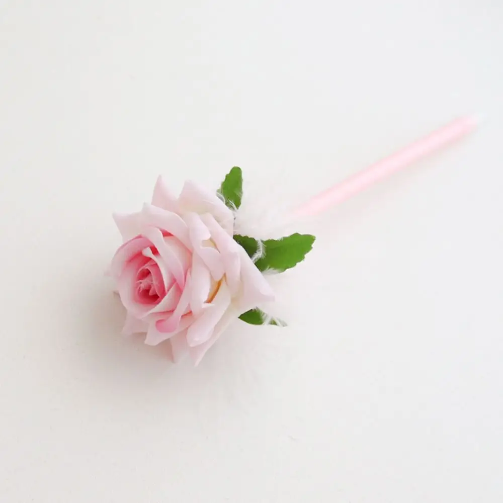 Cute Kawaii Rose Flower Ballpoint Pen Office School Supplies Stationery Creative Sweet Pretty Lovely Pen