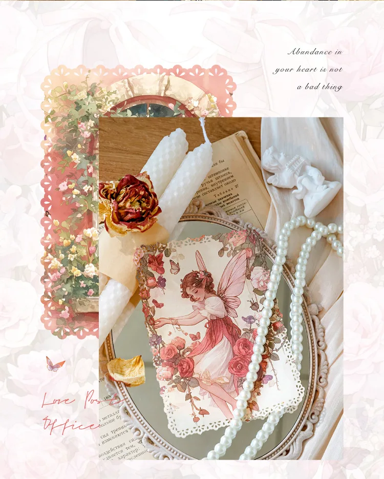 10pcs/lot Memo Pads Material Paper French Romance Junk Journal Scrapbooking Cards Retro Background Decoration Paper