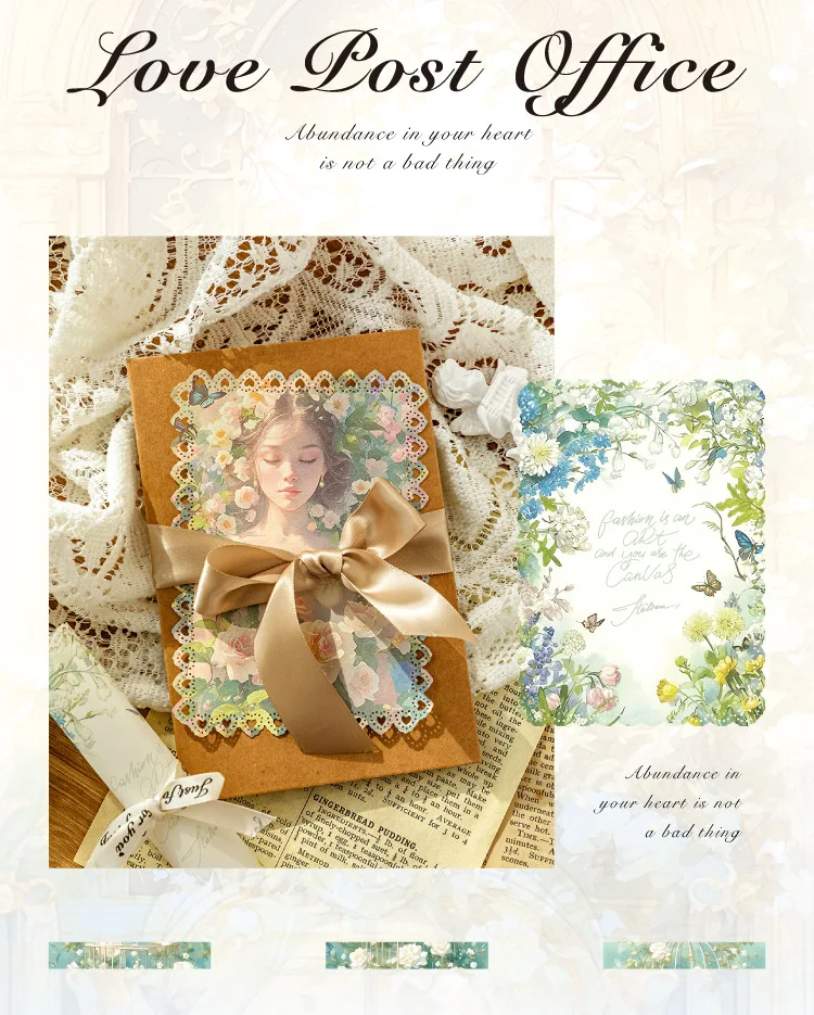 10pcs/lot Memo Pads Material Paper French Romance Junk Journal Scrapbooking Cards Retro Background Decoration Paper