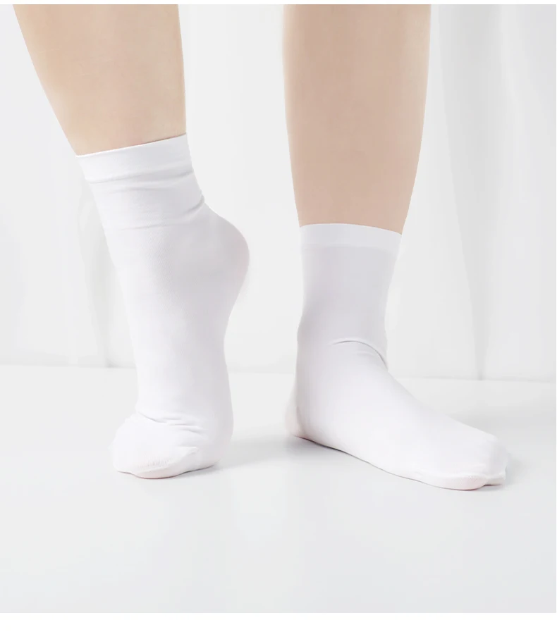 Girls Women Summer Thin Breathable Sport Socks Children Adult Soft Skin Friendly Ballet Dance Short Socks