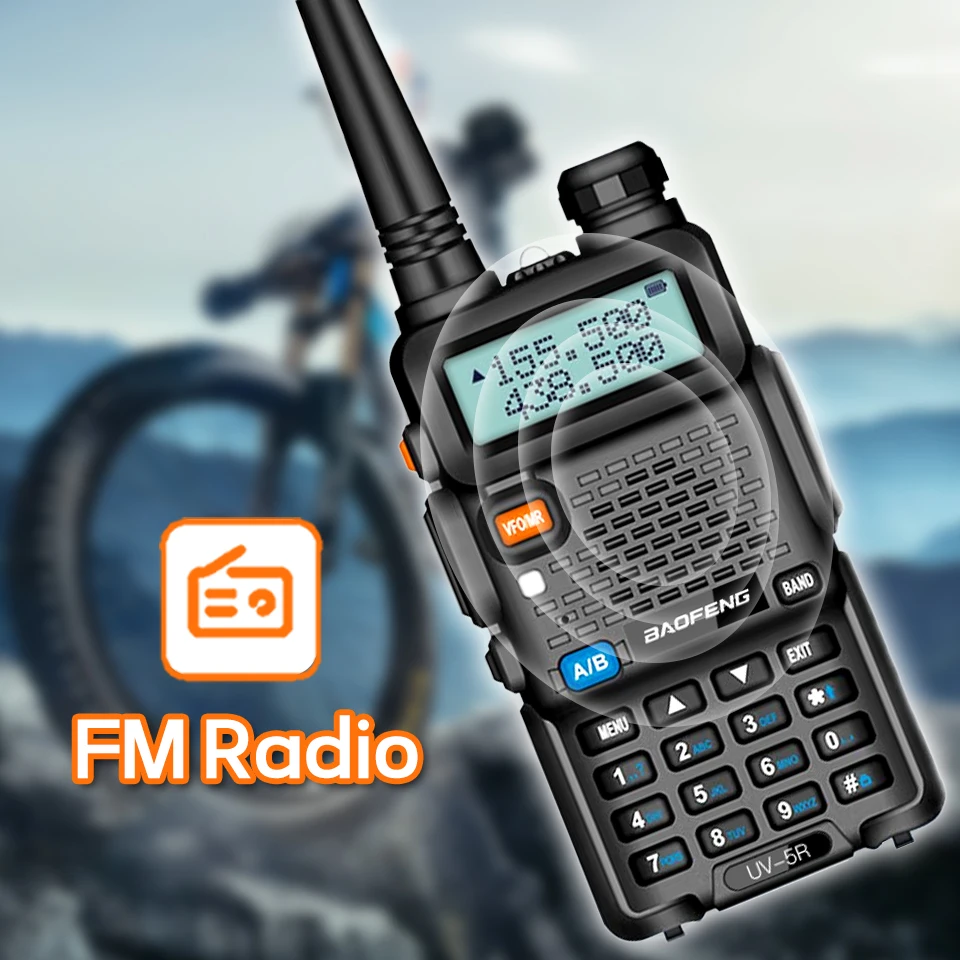 1PC/2PCS Baofeng UV 5R USB Long Range Ham Amateur With FM Radio Long Range Portable Two Way Radio Baofeng CB Radio Walkie Talkie