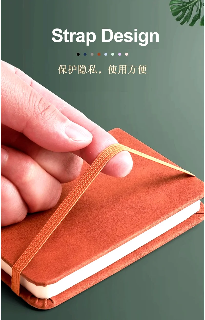 1Pcs A7 Mini Notebook Portable Student Pocket Book Notepad Diary Planner Agenda Leather Cover Memo Pad Office School Stationery