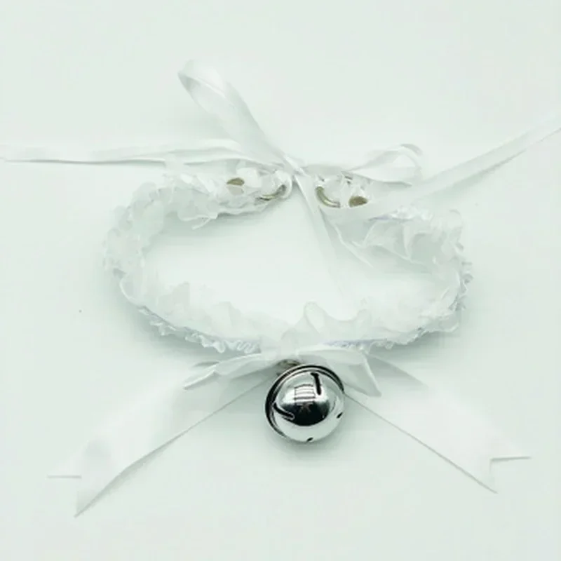 1Pcs New Fashion Women Gothic Simple Sexy Lace Collar Pendant Bow Knot Bell Choker Necklace Neck Dress Girls Party Gift Jewelry