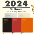 Kinbor Notebook Journal A5 Self-filling Budget Planner  PU Material Agenda Planning Notebook 공책 Writing Office School Stationery