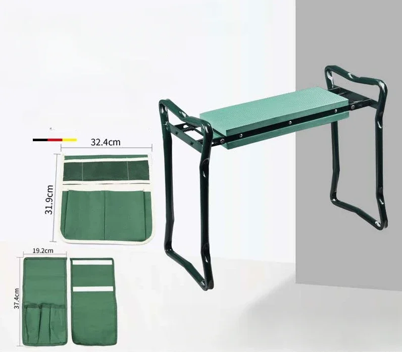 Hot Selling Garden Kneeling Stool with Tool Kit Two-use Outdoor Sponge Non-Slip Folding Stool Garden Hardware Tools