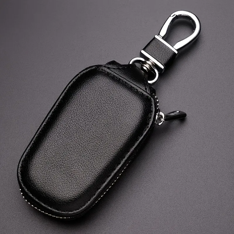 1pc Retro Fashion Business Multi-Functional Key Protection Case, Men's Casual Portable Key Organizer With Large Capacity, Zipper