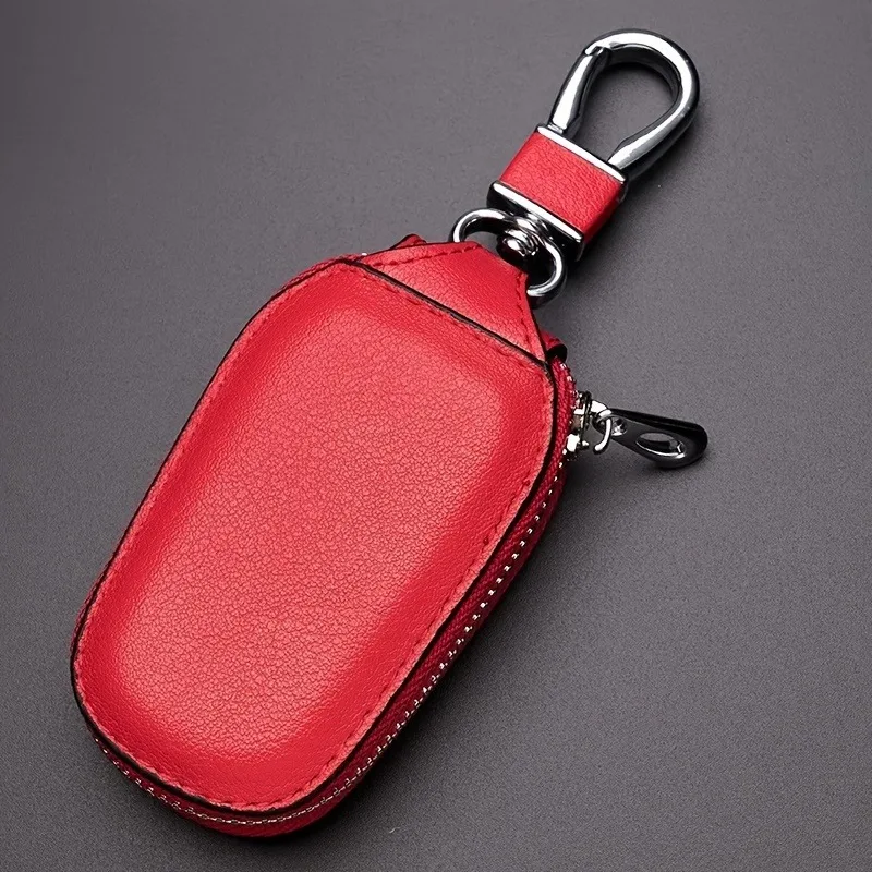 1pc Retro Fashion Business Multi-Functional Key Protection Case, Men's Casual Portable Key Organizer With Large Capacity, Zipper
