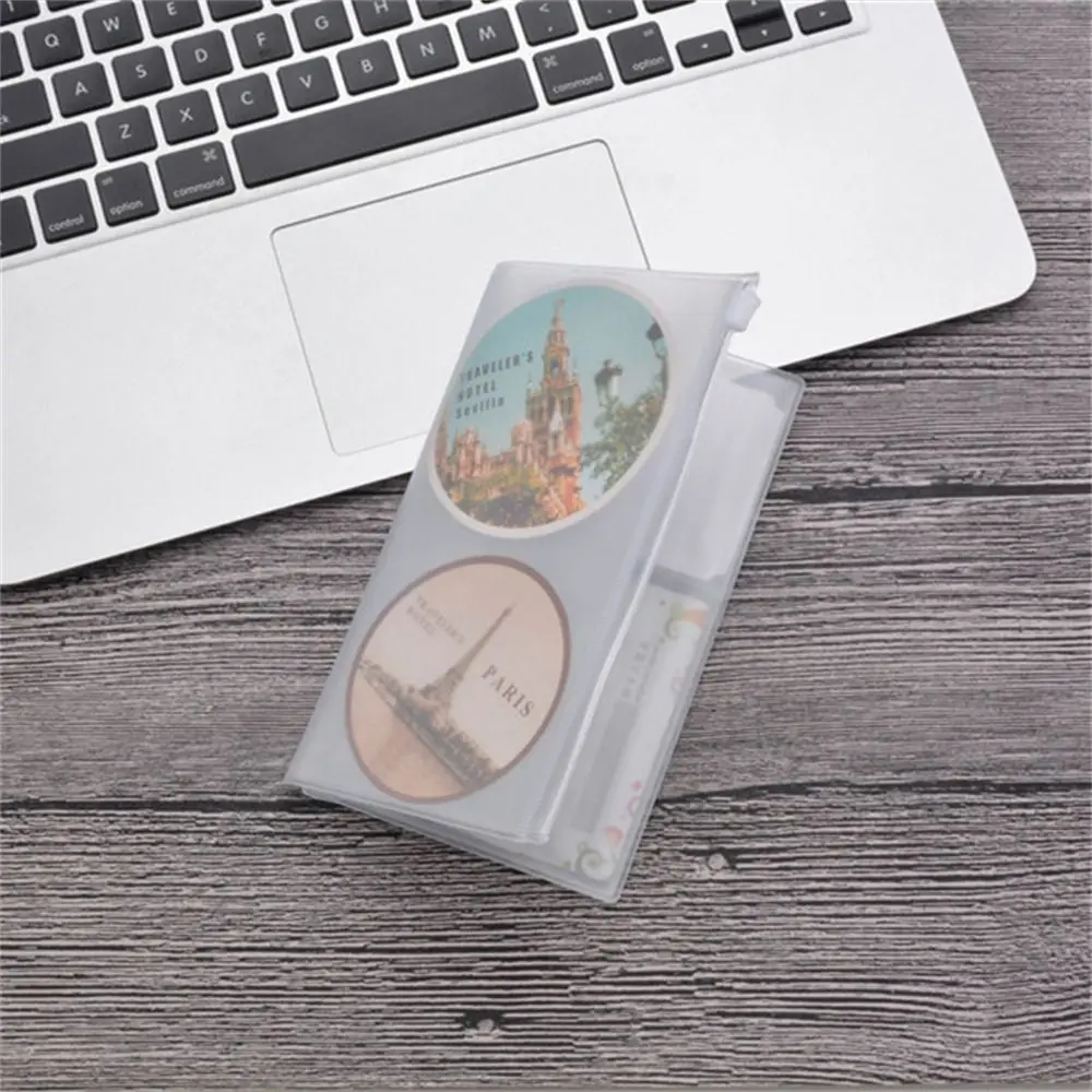 PVC Zipper Bag for Midori Travelers Notebook Journal Planner Accessory Card Holder Storage Standard/Pocket/Passport
