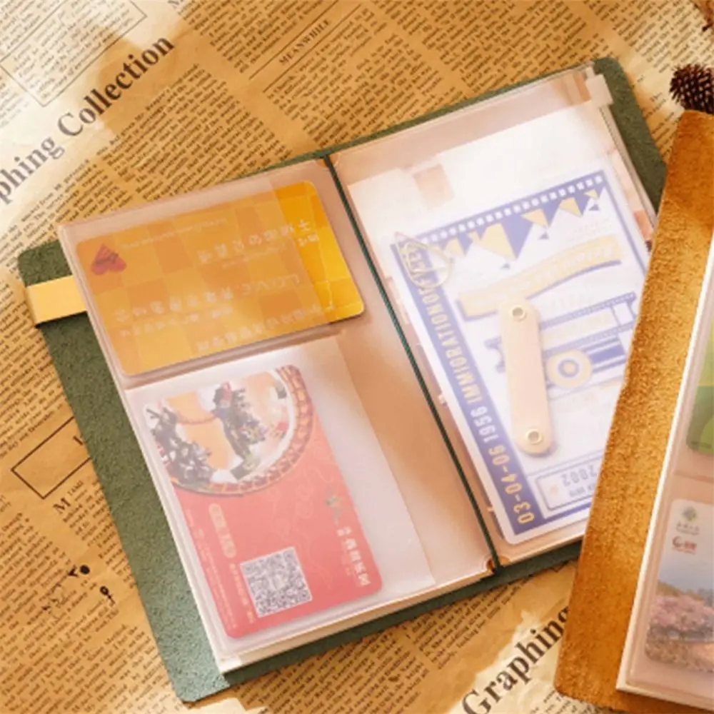 PVC Zipper Bag for Midori Travelers Notebook Journal Planner Accessory Card Holder Storage Standard/Pocket/Passport