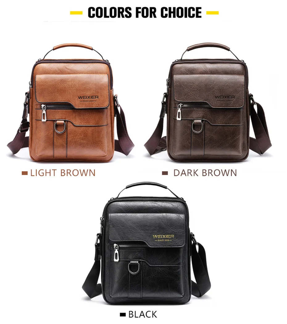 Men's Genuine Leather Crossbody Bag Shoulder Bags Vintage Handbags Business Bag