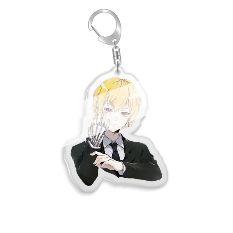 HunterxHunter Gon Freecss Cartoon Acrylic Keychains Killua Zoldyck Pendants Kurapika Keyring Hisoka Bag Tag Trendy Collection
