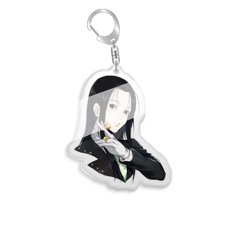 HunterxHunter Gon Freecss Cartoon Acrylic Keychains Killua Zoldyck Pendants Kurapika Keyring Hisoka Bag Tag Trendy Collection