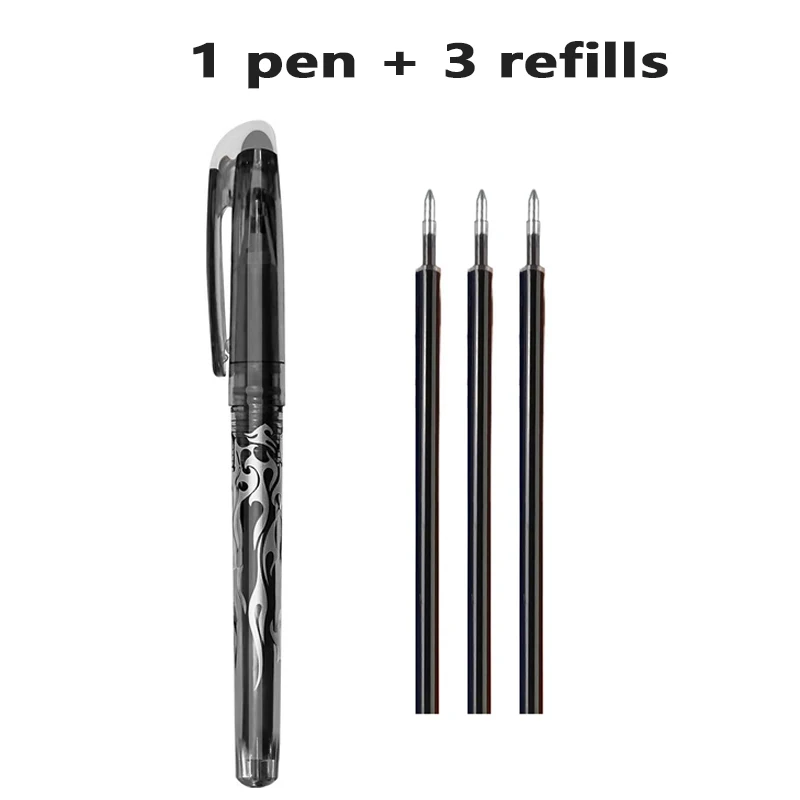Color Erasable Gel Pens 0.7mm Multi-color Refill Kawaii Colored Pen for Drawing Writing Gel Ink Rollerball Pen Stationery