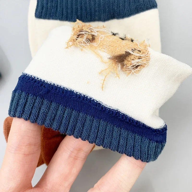Good Quality Cartoon Elegant Lady Bear Women's Cute Socks Cotton Harajuku Style Woman Novelty Breathable Sox Christmas Gifts