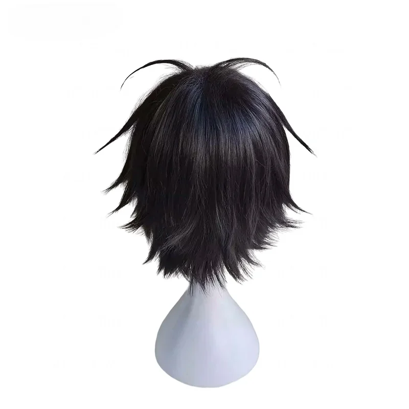 Anime Monkey D. Luffy Short Black Cosplay Wig Heat Resistant Synthetic Hair Wigs