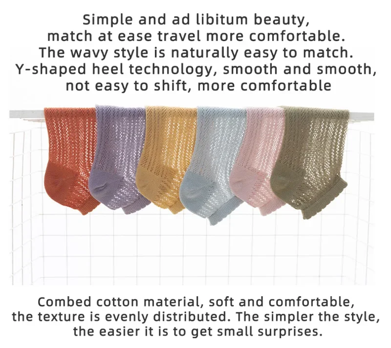 5 Pairs Women Cotton Short Socks Summer Thin Mesh Low Cut Soft Breathable Solid Color No Show High Quality Female Ankle Socks