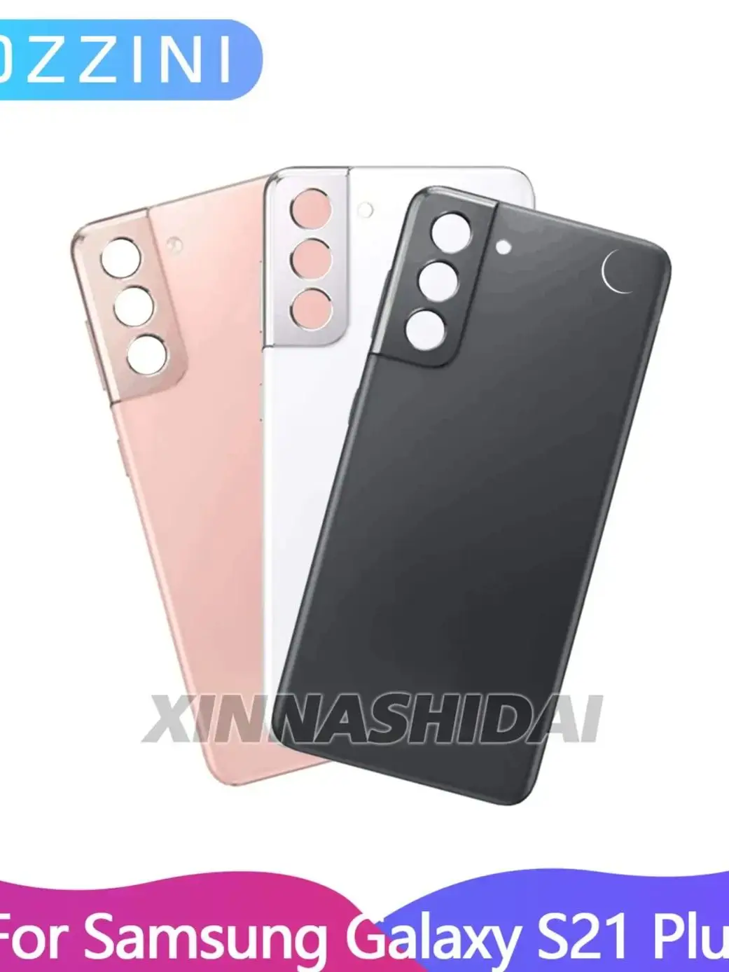 Cover For Samsung Galaxy S21+ 5G G996 G9960 G996F Back Door Replacement Battery Case Rear Housing Cover With Camera Lens