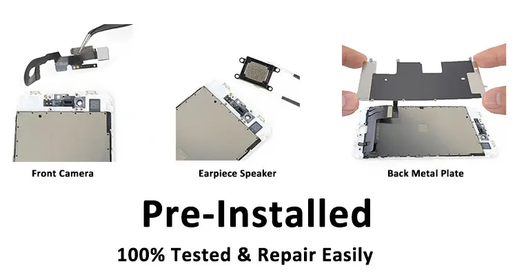 AAA LCD For iPhone 6 6S Plus 6P 6SP Display Full Set Assembly Replacement Kit Complete with Home Button Front Camera Ear Speaker