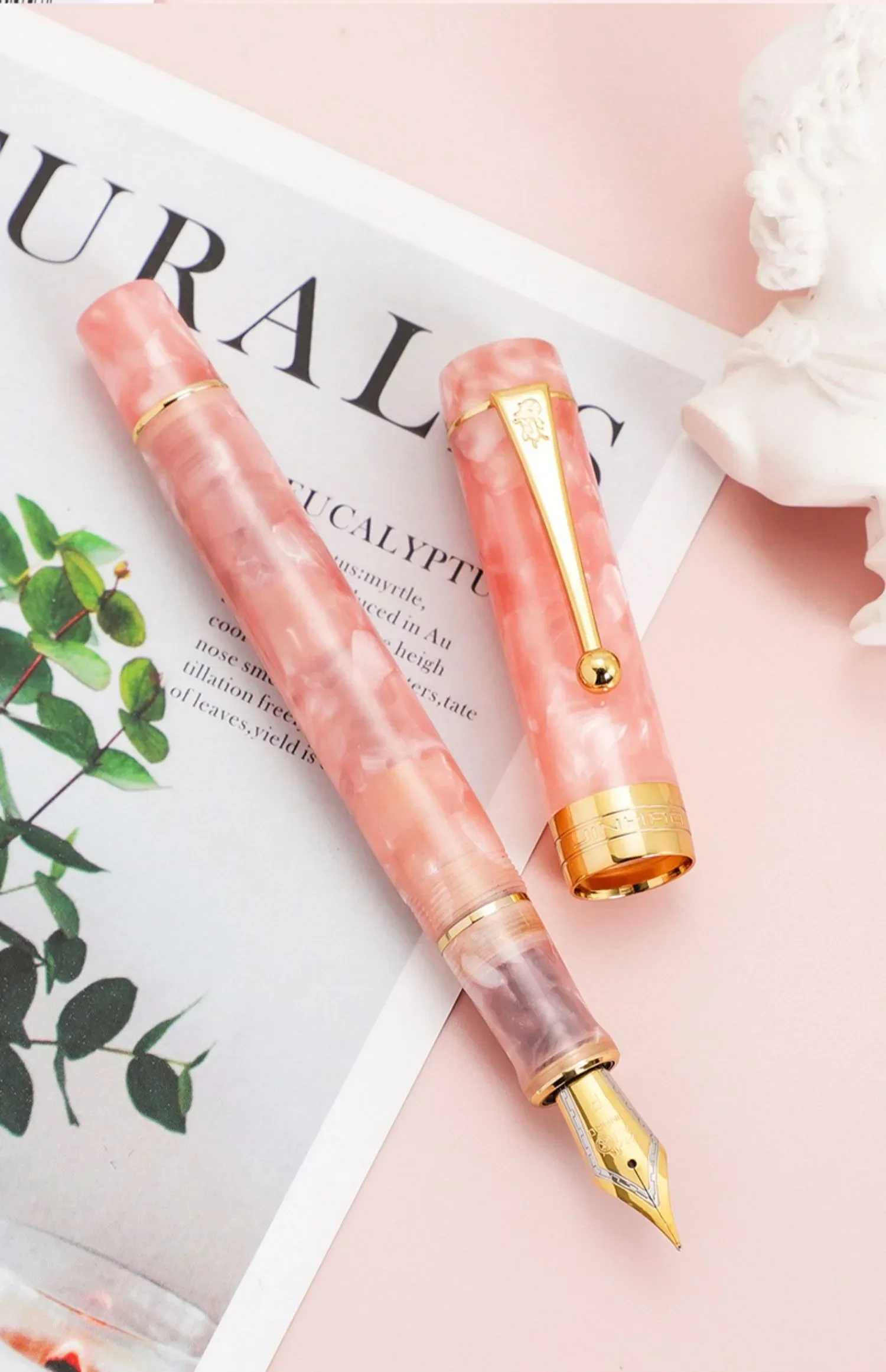 Jinhao 100 Fountain Pen Golden Arrow Clip Luxury Executive Pens M/F/EF Nib Writing ink Pens Stationery Office School Supplies
