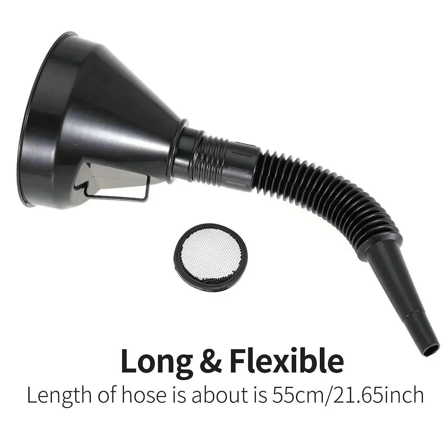 1 PC Multi Functional Flexible Funnel: Spill-Proof Oil Changing Tool with Wide Mouth & Handle Automobile