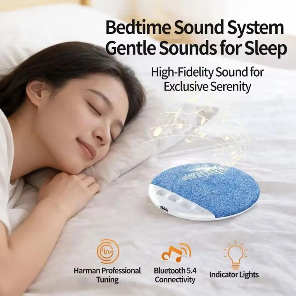 Mini Sleeping Bluetooth Speaker Nature Sound White Noise Soundbar Wireless MP3 Music Player Ultra Thin Timed Shutdown Audio Pla
