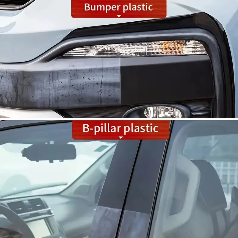 Car Plastic Restorer Back To Black Gloss Auto Interior Leather & Panel Renewal Wax Coating Agent Auto Polish And Repair Coating