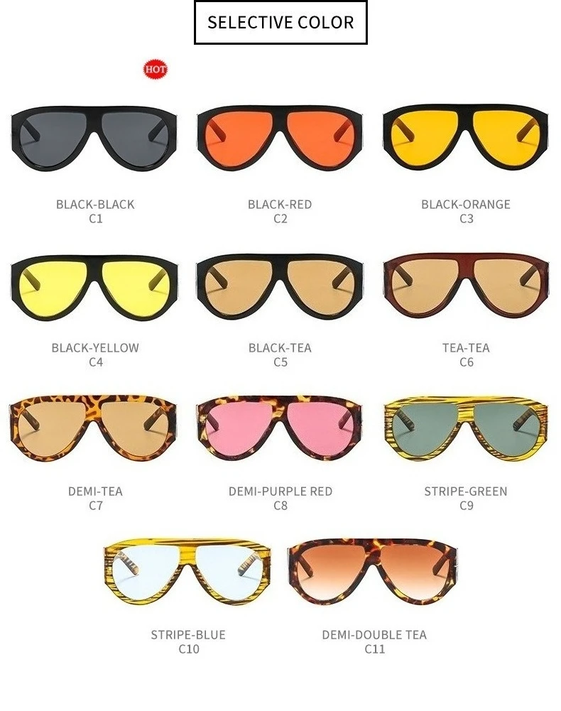 New Trendy Oversized Large Frame Y2K Cat Eye Sunglasses for Women Vintage Retro Oval Gradient Sunglasses UV400 Decoration Shades