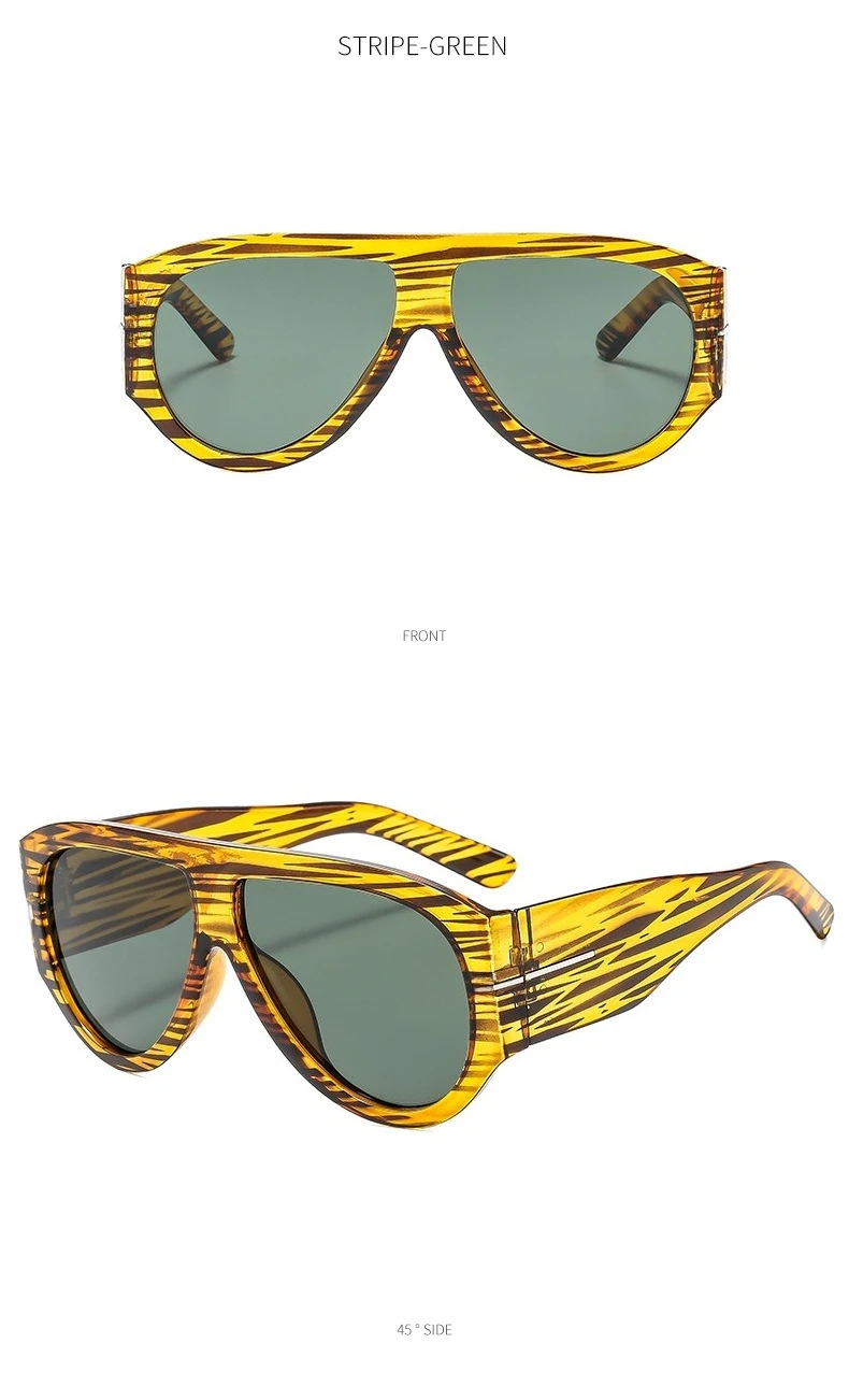 New Trendy Oversized Large Frame Y2K Cat Eye Sunglasses for Women Vintage Retro Oval Gradient Sunglasses UV400 Decoration Shades