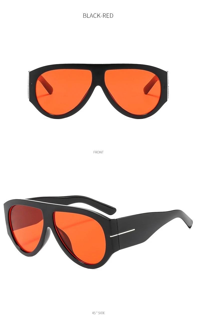 New Trendy Oversized Large Frame Y2K Cat Eye Sunglasses for Women Vintage Retro Oval Gradient Sunglasses UV400 Decoration Shades
