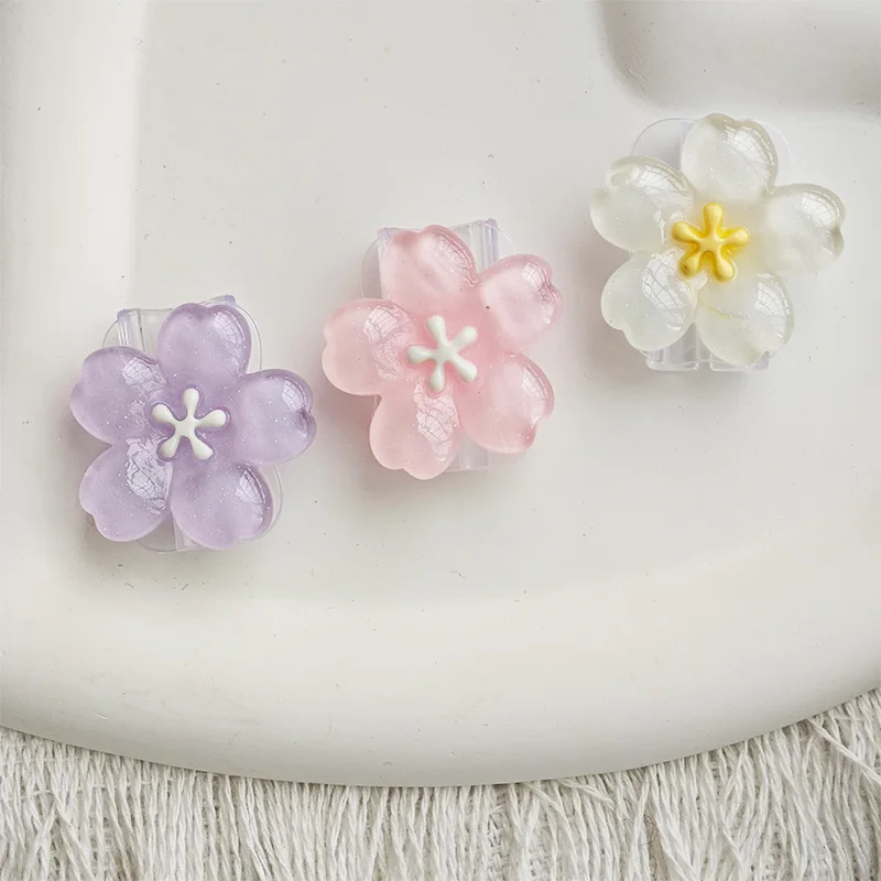 2pcs Cherry Blossom Cable Protector Cord Saver Sleeve Data Line Protection Kit For iPhone/Type-C Charging Interface