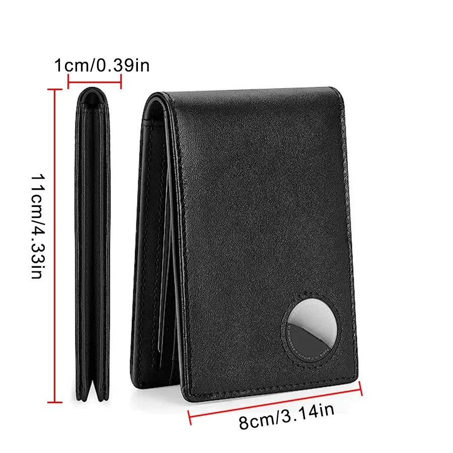 Mens Wallet Card Holder for Smart Wallet for Men Compatible with Apple Air Tag RFID Blocking Slim Carbon Fiber AirTag Wallet