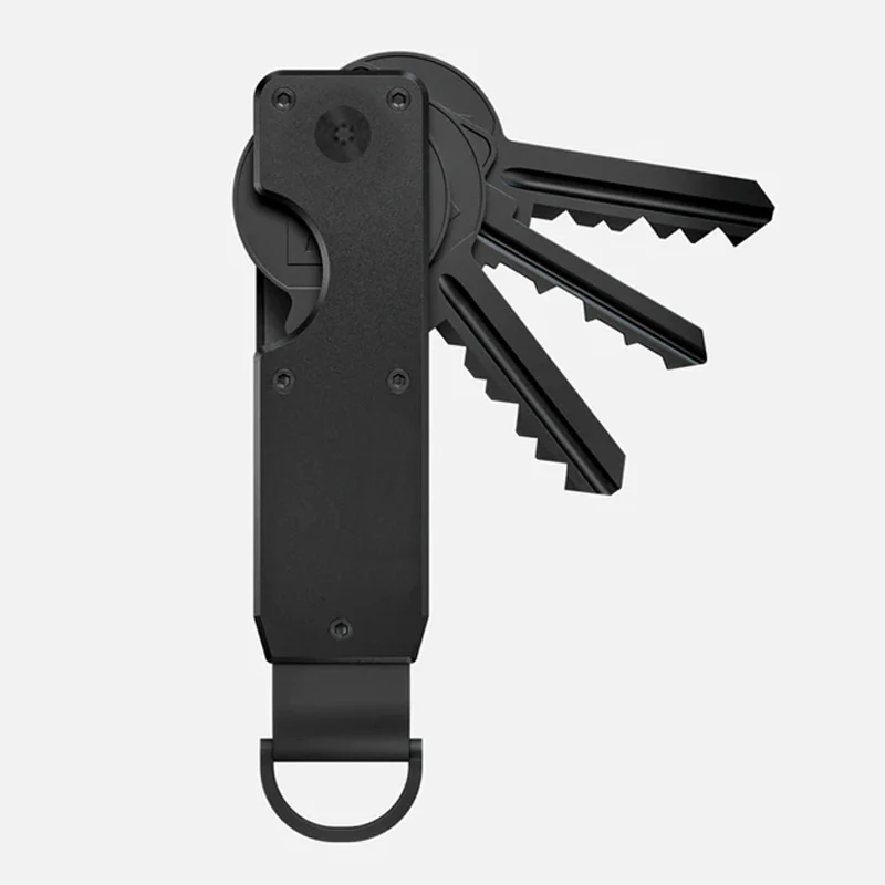 Key Organizer Compact Holder Metal Key Chain Minimalist Key Case Holder for Keychain Secures 2-6 Keys