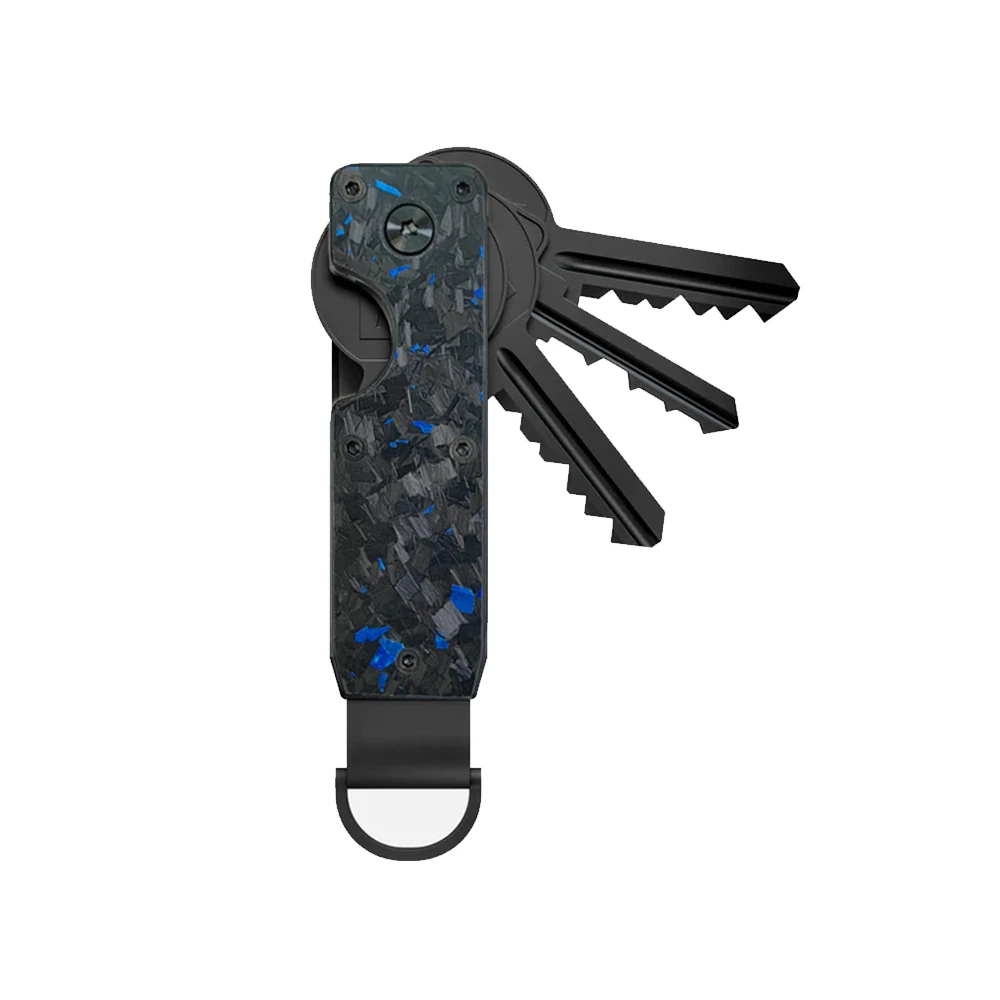 Key Organizer Compact Holder Metal Key Chain Minimalist Key Case Holder for Keychain Secures 2-6 Keys