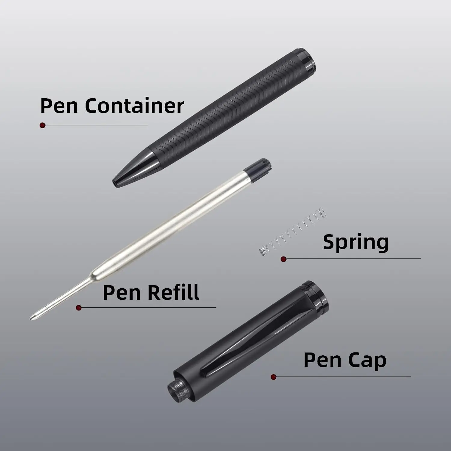 1 Set of Ballpoint Pen and Rollerball Pen with Two Replaceable Pen Refills and Gift Box, Suitable for Business, School, Journaling