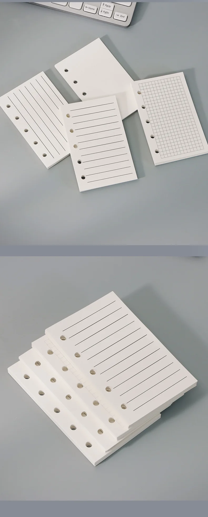 M5 Loose Leaf Notebook Refill Spiral Binder Inner Page Weekly Monthly To Do Line Dot Grid Inside Paper Stationery