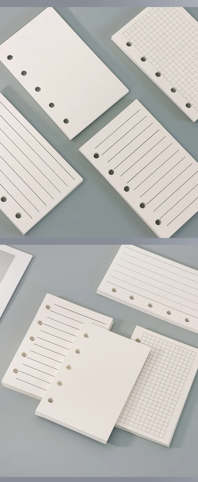 M5 Loose Leaf Notebook Refill Spiral Binder Inner Page Weekly Monthly To Do Line Dot Grid Inside Paper Stationery
