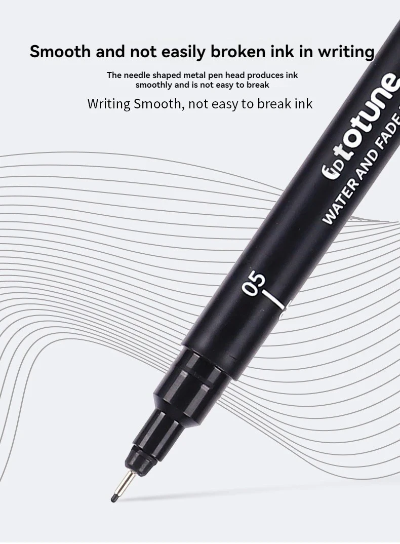 15/3 Size Fineliner Pens Black Micro Pigment Liner Pen Multiliner Drawing Pen for Artist Sketching Drawing Drafting Comic Design