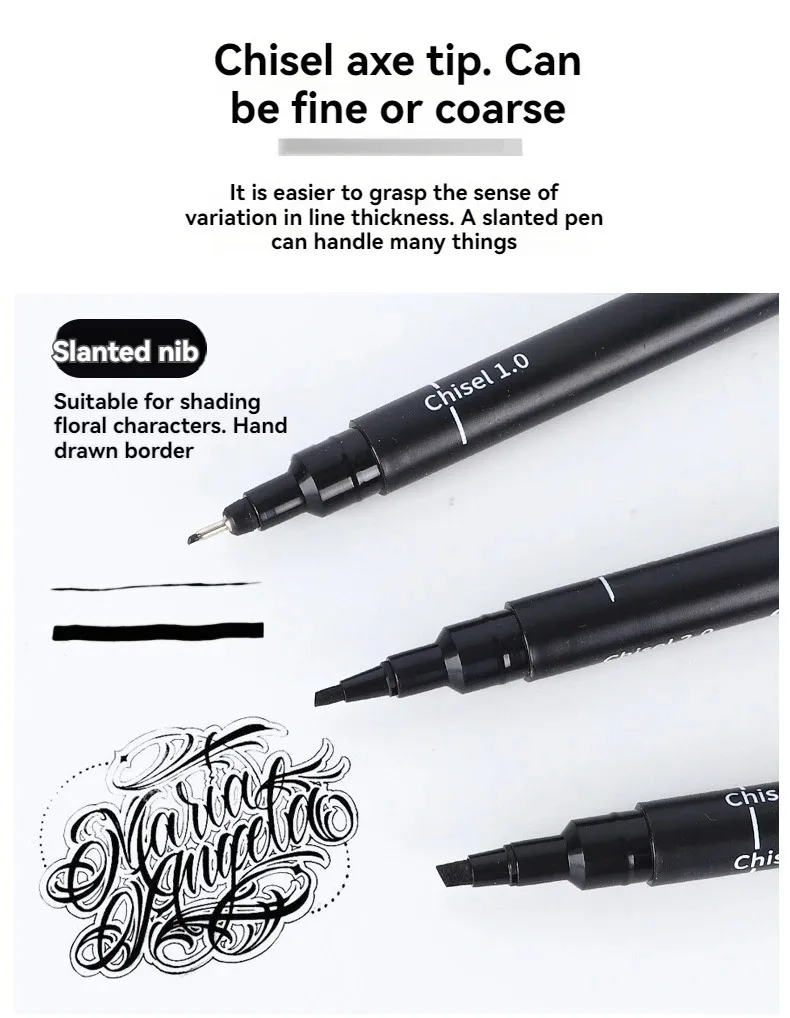 15/3 Size Fineliner Pens Black Micro Pigment Liner Pen Multiliner Drawing Pen for Artist Sketching Drawing Drafting Comic Design